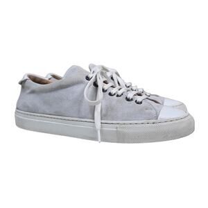 Boemos Low Rise Lace Up Grey Italian Suede Sneaker Mens EU 41/US 8